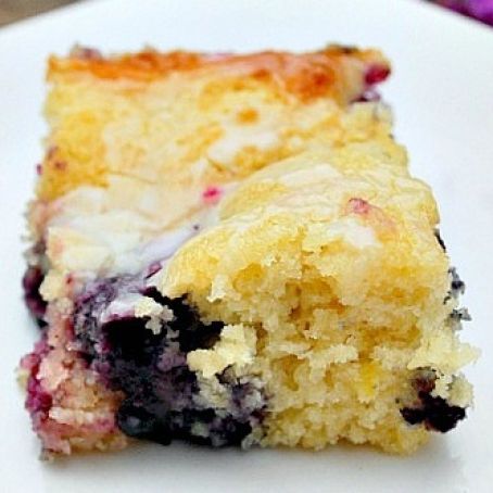 Lemon Glazed Blueberry cake