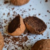 Cocoa-Caramel Bourbon Truffles