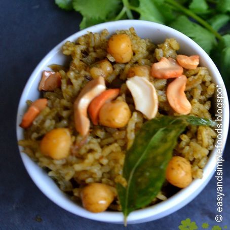 Coriander Channa Pulao