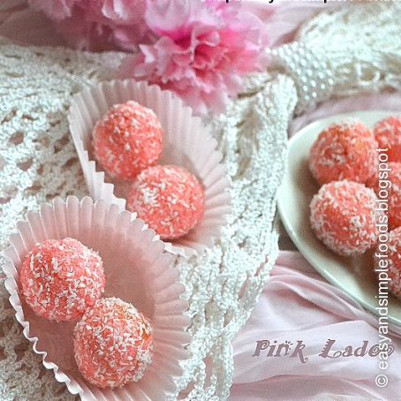 Pink Coconut Ladoo