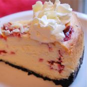 White Chocolate Raspberry Cheesecake