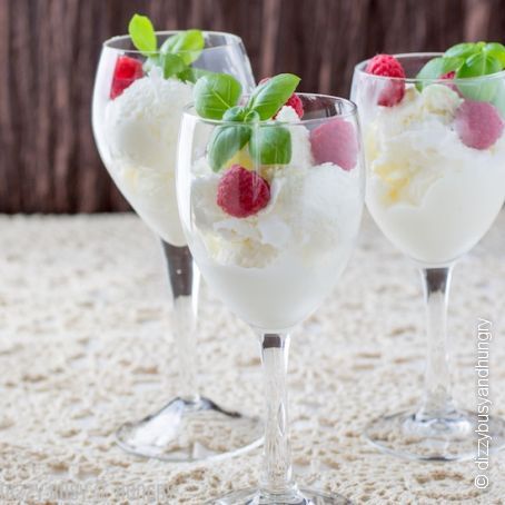 Easy No-Churn Moscato Ice Cream