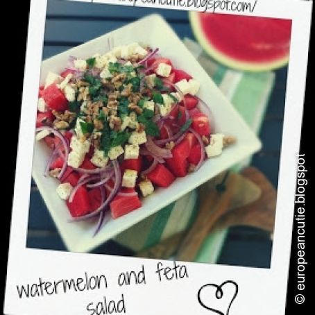 serbian watermelon and feta salad