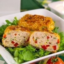 Cutlets with sweet pepper