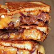 Sweet & Spicy Caramelized Onion BBQ Grilled Cheese