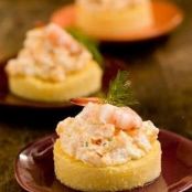 Paula'S Cheesy Shrimp on Grits Toast