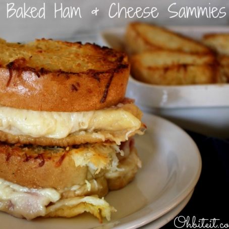 Baked Ham & Cheese Sammies