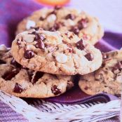 Chewy choc chip cookies
