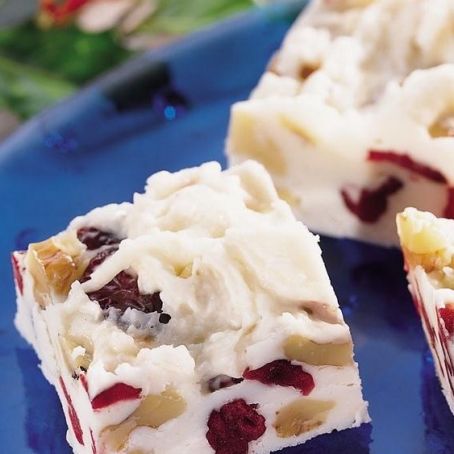 Cranberry-Walnut White Fudge