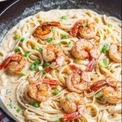 Cajun Shrimp Fettuccine Alfredo - Step 1