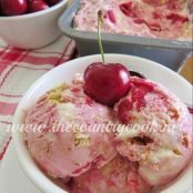 Cherry Cheesecake Ice Cream no machine needed - Step 1