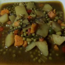 Curry Potato & Pea Stew