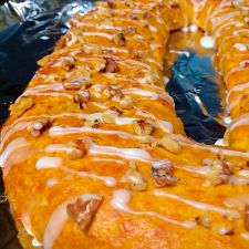 Overnight Sweet Potato-Dulce de Leche Coffee Cake