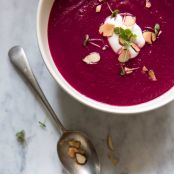 Meg's Caramelized onion and Beet Soup