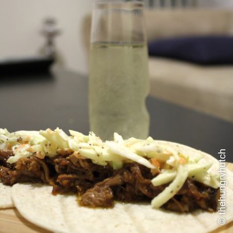 Pulled Pork Tacos with an Apple Slaw