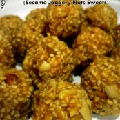 Sesame Jaggery Nut Sweets - (Til Gud Mewa Ladoo)