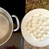Vanilla cake with rasgulla filling - Step 1
