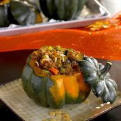Stuffed acorn squash