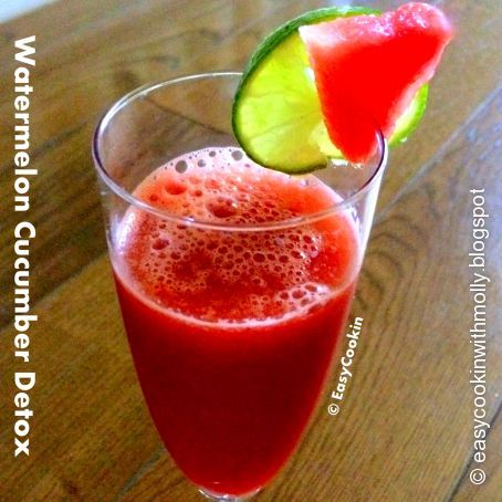 Watermelon Cucumber Detox - Energy Juice (No Juicer Required)