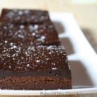 Fudgy Brownies with a Orange Liquor Ganache