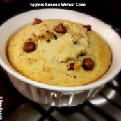 Eggless Banana Walnut Cake