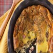 Quiche sans croute à la dinde végé et champigons