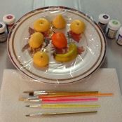 Hand Painted Marzipan Fruit - Step 3