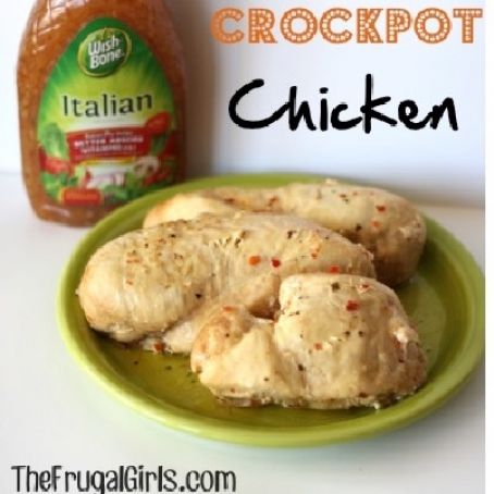 Ridiculously Easy Crockpot Italian Chicken