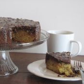 Java Chocolate Butter Cake with Hazelnut-Espresso Glaze