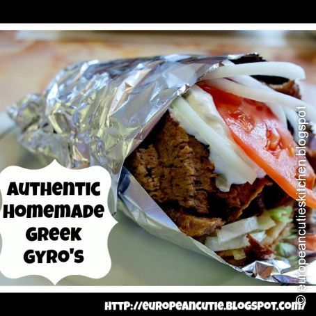 Authentic Homemade Greek Gyro's
