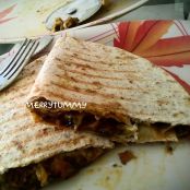 Vegetarian Grilled Quesadilla- Italain Style