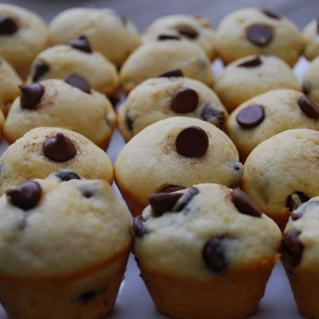 Mini Maple Chocolate Chip Pancake Muffins