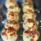 Bacon Cheddar Deviled Eggs