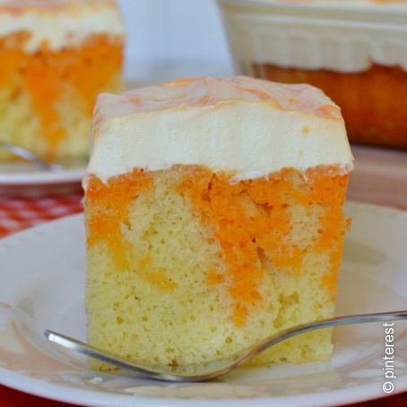 Orange Dreamsicle Jello Cake