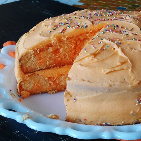Triple Orange Poke Cake