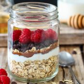 Raspberry Chocolate Overnight Oats