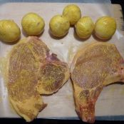 BREADED PORK CHOPS WITH VEGETABLES - Step 2