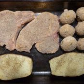 BREADED PORK CHOPS WITH VEGETABLES - Step 4