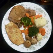 BREADED PORK CHOPS WITH VEGETABLES - Step 5