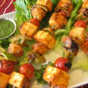 Paneer Shashlik - Grilled Spicy Cottage Cheese Recipe