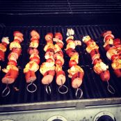 Shrimp and Sausage Skewers
