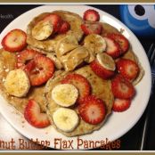 Peanut Butter Flax Pancakes