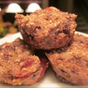 Peppermint Chocolate Cherry Mini Muffins