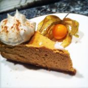 Spiced Pumpkin Cheesecake with Gingersnap Crust