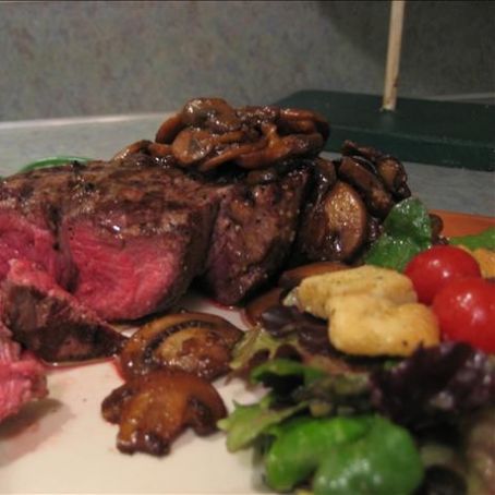 Perfect Tenderloin Steak / Filets With Mushrooms