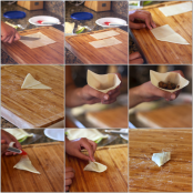 Beef Samosas with green chutney - Step 1