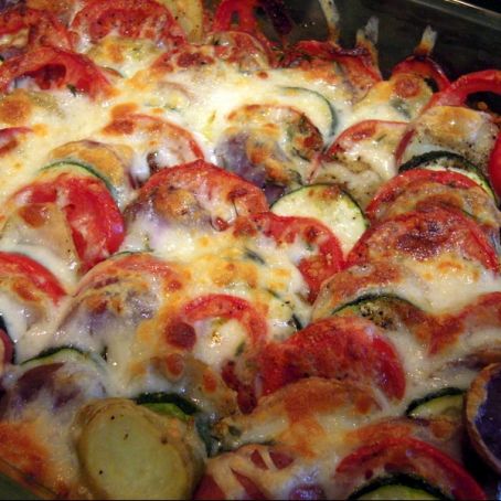 Baked Zucchini and Tomatoes