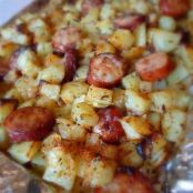 Oven Roasted Smoked Sausage And Potatoes