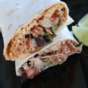 Crockpot Chicken Burritos