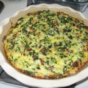 Easy no carb Quiche Spinach & Bacon